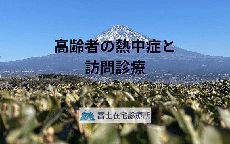 高齢者の熱中症と訪問診療 - 自宅で安全に過ごすための医療支援