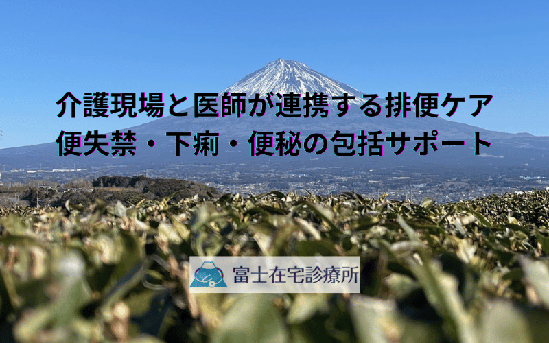 介護現場と医師が連携する排便ケア - 便失禁・下痢・便秘の包括サポート